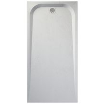 Receveur de douche Unic Slate aspect ardoise en akron aspect déco rectangulaire 160 x 70 cm blanc Réf. 53029387