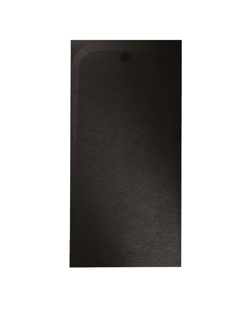 Receveur de douche Unic Slate aspect ardoise en akron aspect déco rectangulaire 160 x 100 cm moka Réf. 53029430