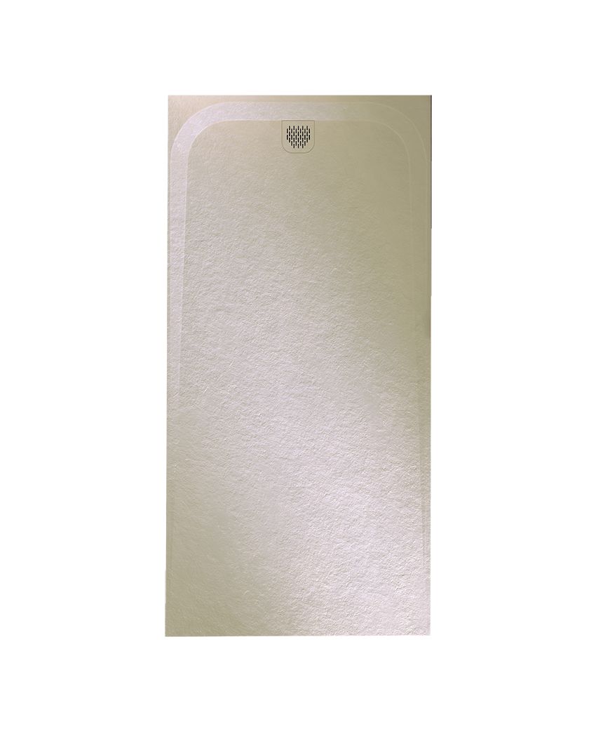 Receveur de douche Unic Slate en Akron aspect Drop 140 X 80 cm Beige réf : 53030386