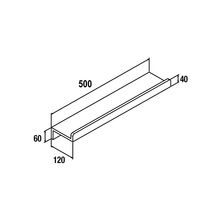 Tablette 500 solid surface Réf. 82334