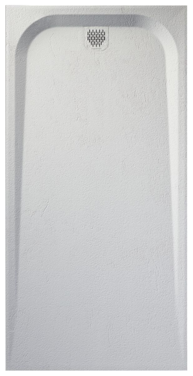 Receveur de douche Unic Slate en Akron aspect Drop 160 X 80 cm Blanco réf : 53030434