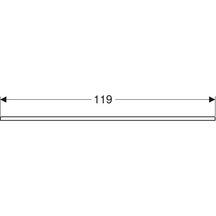 Plan pour vasque ONE découpe centre, grès-céramique, vasque en forme de coupelle, L120cm, Marbre blanc