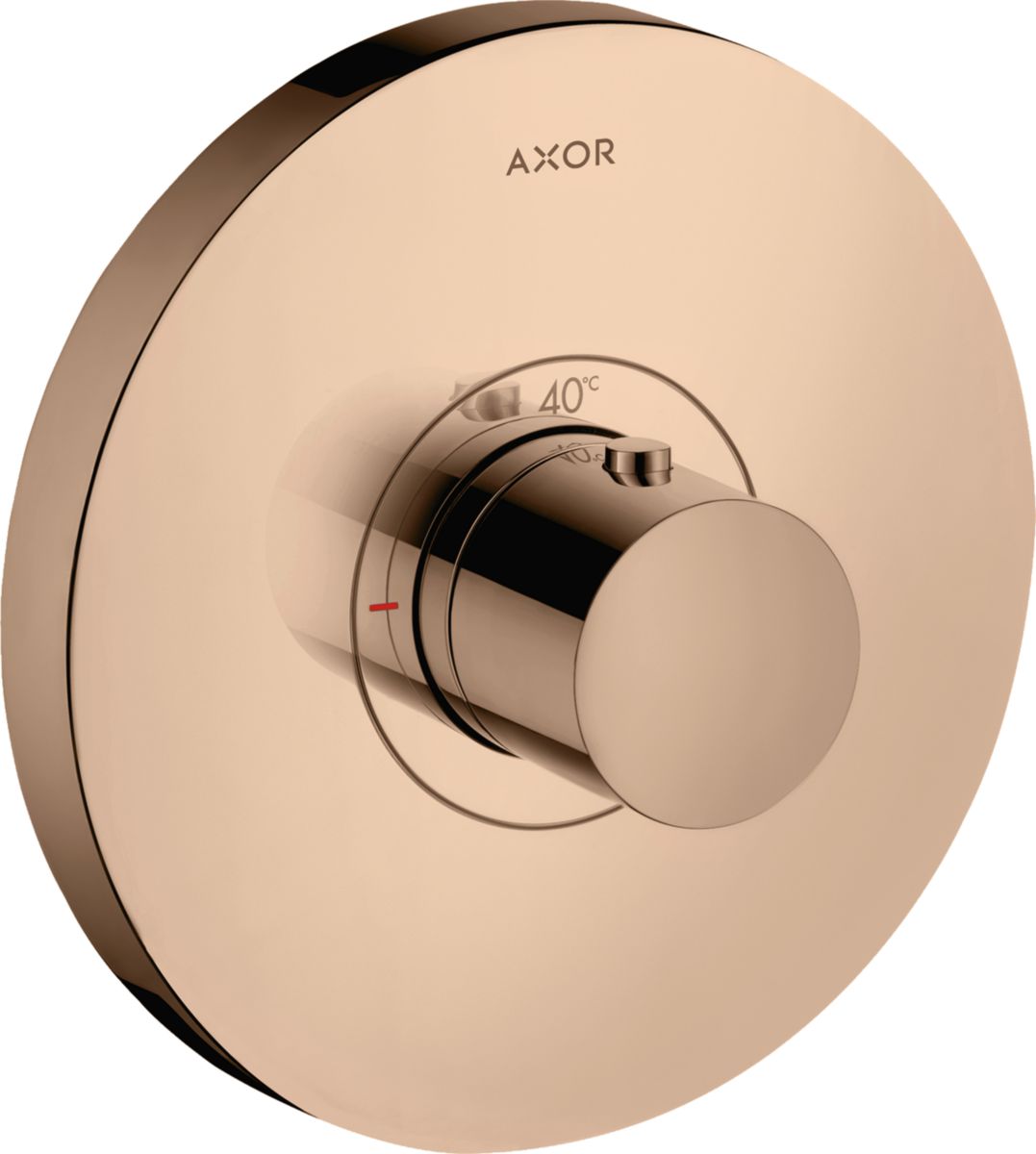 AXOR ShowerSelect Thermostatique ShowerSelect rond encastré haut débit, Rouge doré poli