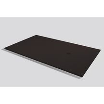 RECEVEUR BASE SLATE 70 MOKA (140x70). Bonde standard. Grille inox. Possible rebord. Découpe sur-mesure. Réf: 53001261