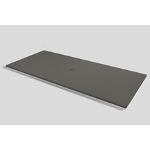 Receveur de douche BASE GEO SLATE 90 cm carré LAVA (90x90) bonde standard grille akron possible rebord découpe sur-mesure Réf : 53032341