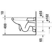 Cuvette suspendue SERIE 1930, 35,5x58, à fond creux, Blanc réf. 182090000