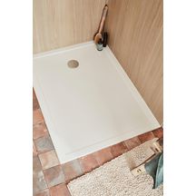 Receveur céramique KYREO extra plat 120 x 90 cm bonde à droite blanc Réf. ENP903-00