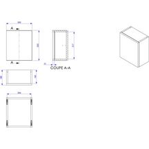 Cube Déco Alterna Séducta 1 porte blanc brillant