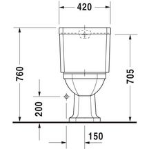 Cuvette fc sortie verticale ''1930'' blanc réf. 227010000