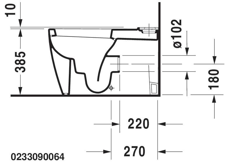 Cuvette vario starck 1 blanc réf. 233090064