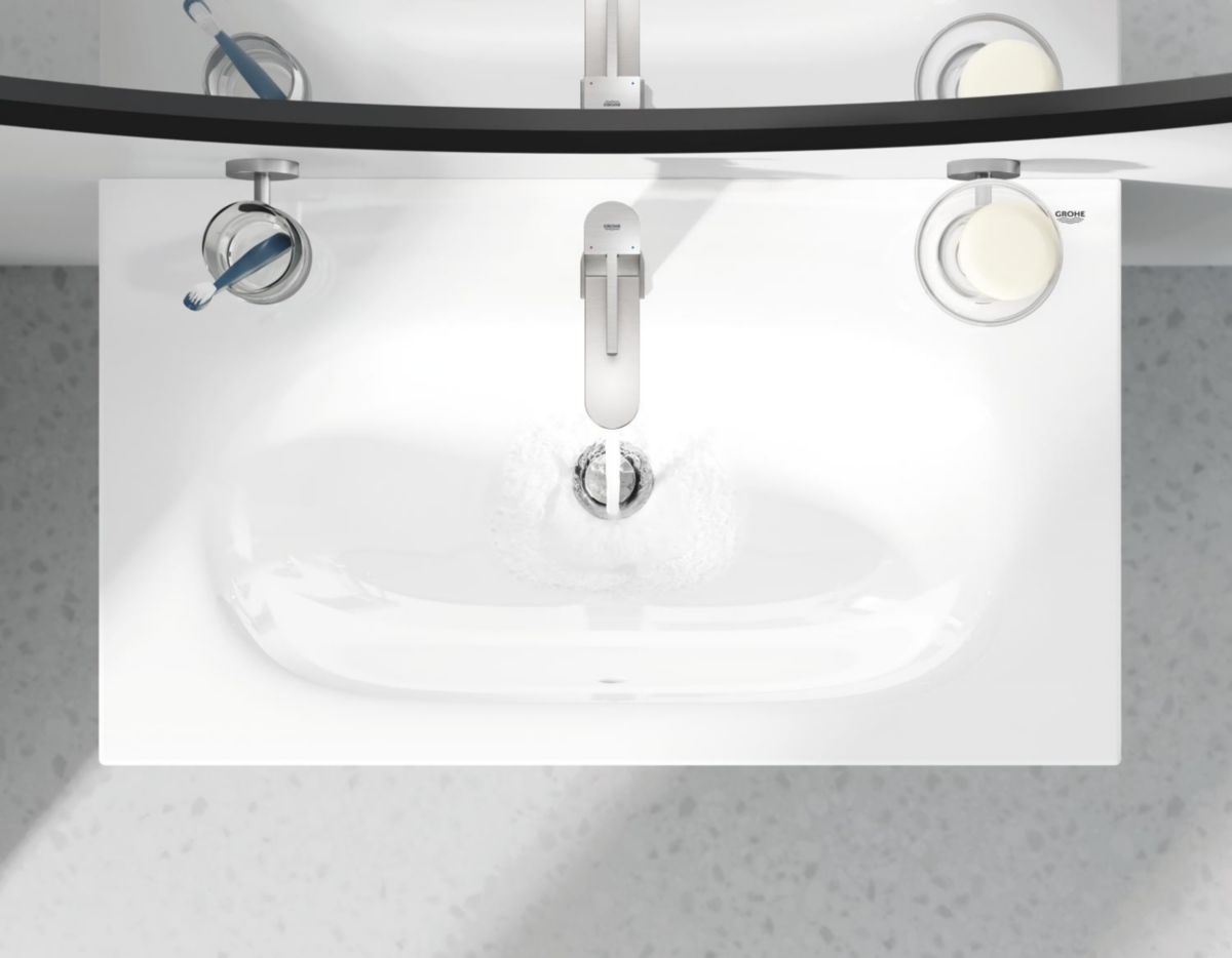 "Mitigeur monocommande Lavabo taille M GROHE Plus Supersteel Réf. 23871DC3"