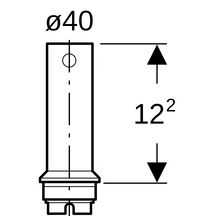 Tube de trop-plein Geberit en matière synthétique: transparent