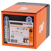 Boite de 500 clous PULSA C6-20 (pour fixation sur béton standard) + cartouche gaz