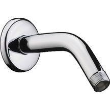 Bras de douche mâle 15 x 21 sans rotule avec rosace, saillie 140 mm, 45°, D 21 mm, chromé réf. 27411000