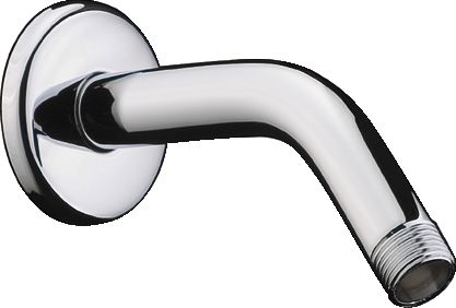 Bras de douche mâle 15 x 21 sans rotule avec rosace, saillie 140 mm, 45°, D 21 mm, chromé réf. 27411000