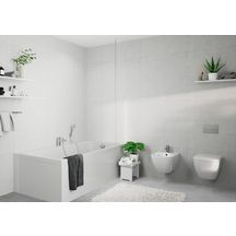 Mitigeur bidet avec tirette et vidage synthétique Chromé Vernis Shape  Réf. 71211000