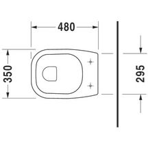 Cuvette D-CODE, 48x35, indépendante, face plat, sortie horizontale, Blanc réf. 2109090000