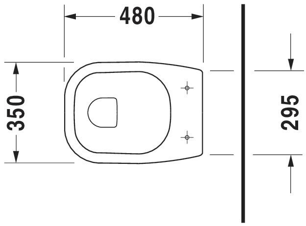 Cuvette D-CODE, 48x35, indépendante, face plat, sortie horizontale, Blanc réf. 2109090000