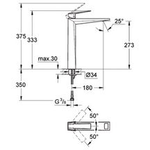 Mitigeur monocommande Lavabo Taille XL Allure Brilliant Chromé 23114000