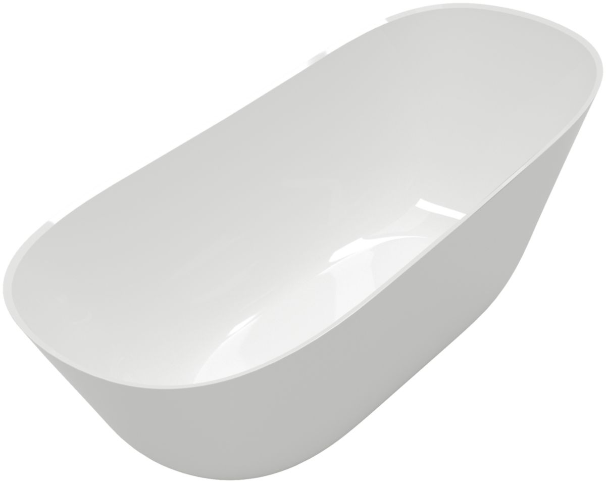 Baignoire Theano en îlot Curved Edition, 1700 x 750 mm, Blanc réf: 4505065