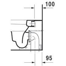 Cuvette sur pied 57cm Happy D2 blanc réf. 2159090000