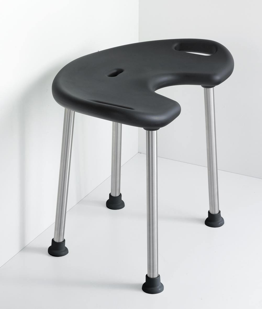 Tabouret STAINLESS Line noir réf. NT.445.210