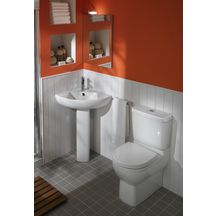 Lavabo d'angle ODEON UP 50 x 50 cm percé 1 trou blanc Réf. E4710-00