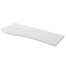 Plan de toilette droite MAM 1200 en solid Surface Blanc Mat Réf. 83882