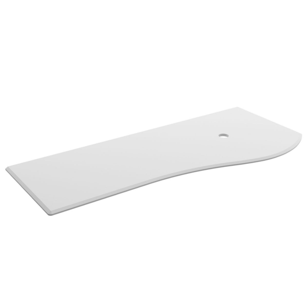 Plan de toilette gauche MAM 900 en solid Surface Blanc Mat Réf. 83881