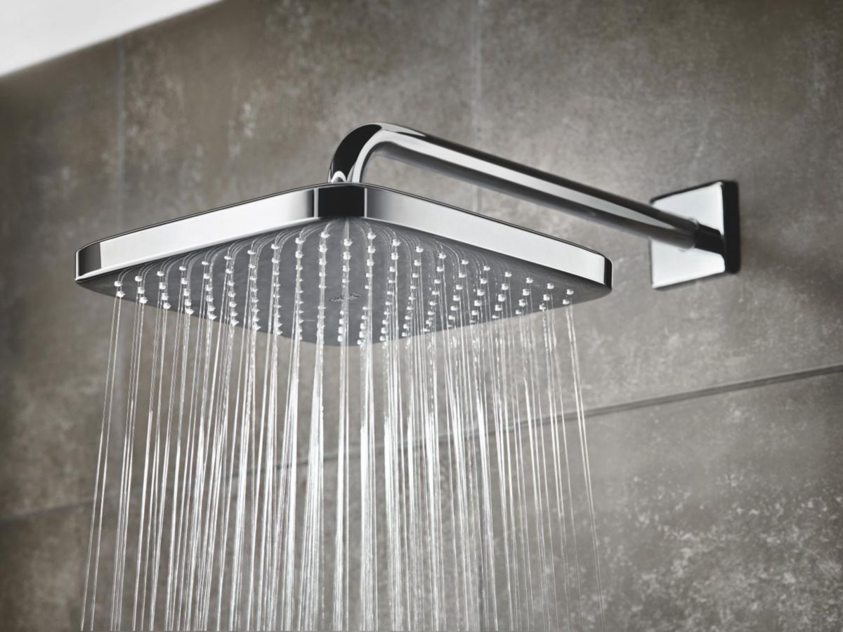 Ensemble douche de tête et bras 380 mm, 1 jet  Chromé REF.26687000