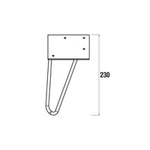 Lot de 2 pieds pour meuble UNIIQ finition chromé 23 cm Réf. 24715