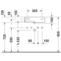 Lave-mains 50 vero blanc Réf. 0703500008