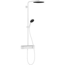 hansgrohe Pulsify S Colonne de douche 260 1jet EcoSmart avec mitigeur thermostatique ShowerTablet Select 400, Blanc mat