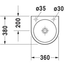 Lave-mains 35 architec blanc Réf. 0766350009