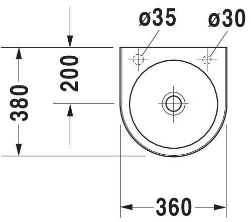 Lave-mains 35 architec blanc Réf. 0766350009