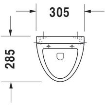 Urinoir FIZZ sans mouche, 30,5 x 28,5, alimentation cachée, action siphonique, évacuation horizontale, fixations incluses, version pour couvercle, Blanc Réf. 0823350000