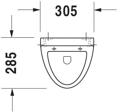 Urinoir FIZZ sans mouche, 30,5 x 28,5, alimentation cachée, action siphonique, évacuation horizontale, fixations incluses, version pour couvercle, Blanc Réf. 0823350000