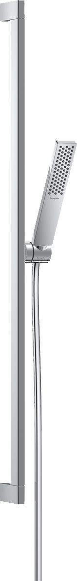 hansgrohe Pulsify E Set de douche 100 1jet EcoSmart avec barre de douche 90 cm, Chrome