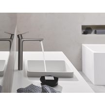 Mitigeur monocommande lavabo taille XL Lineare Hard Graphite brossé Réf. 23405AL1