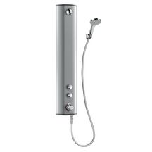 Panneau de douche thermostatique SECURITHERM en aluminium, alimentation haute + fixe Réf. 792320