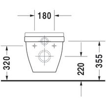 Cuvette suspendue starck 3 fp blanc réf. 22010900001