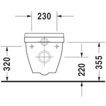 Cuvette suspendue starck 3 fc blanc réf. 2206090000