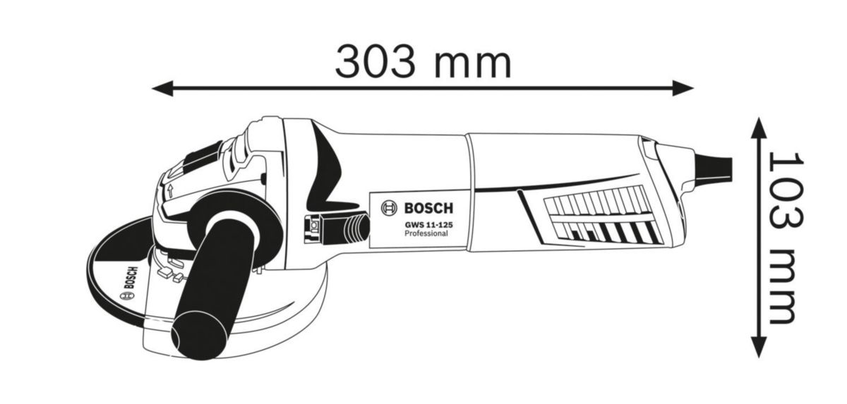 Meuleuse ø 125 mm GWS 11-125 - 11000 trs/mn