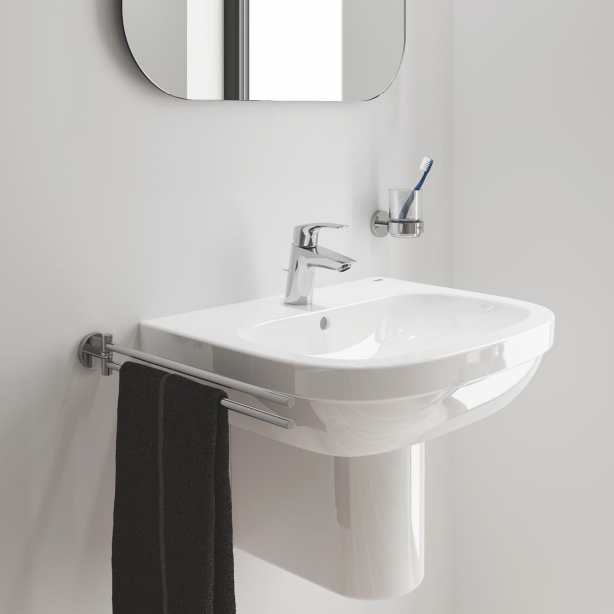 Mitigeur lavabo Taille S Eurosmart Chromé GROHE Réf. 23969003