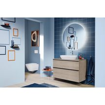 Abattant Duravit D-Neo fermeture lente SoftClose 376x441x43 mm blanc Réf. 0021690000