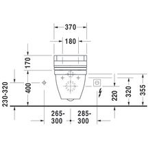 Cuvette suspendue starck 3 longue blanc réf. 22260900001