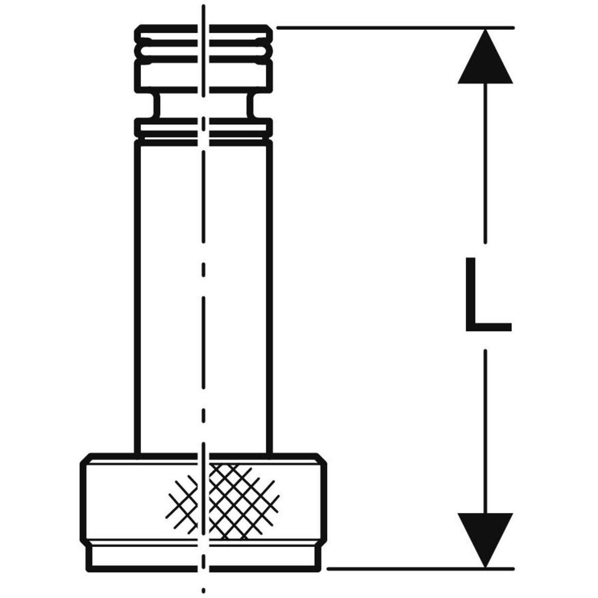 Pièce de raccordement Geberit pour rinçage forcé hygiénique: L=7cm