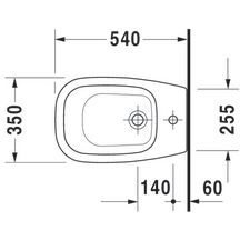 Bidet sur pied D-CODE, Blanc réf. 2238100000