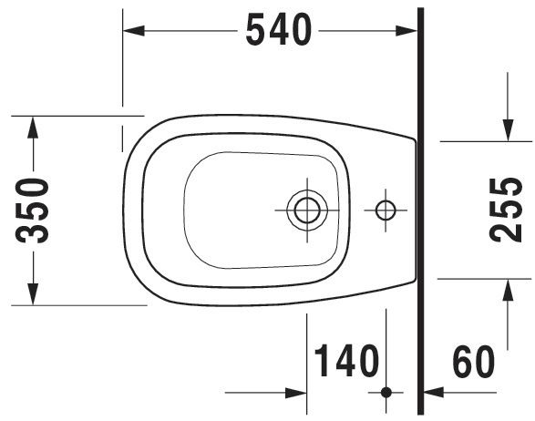 Bidet sur pied D-CODE, Blanc réf. 2238100000