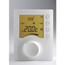 Thermostat élec radio a affichage digital et a molette pour chauffage Tybox 33 Réf : 6053002